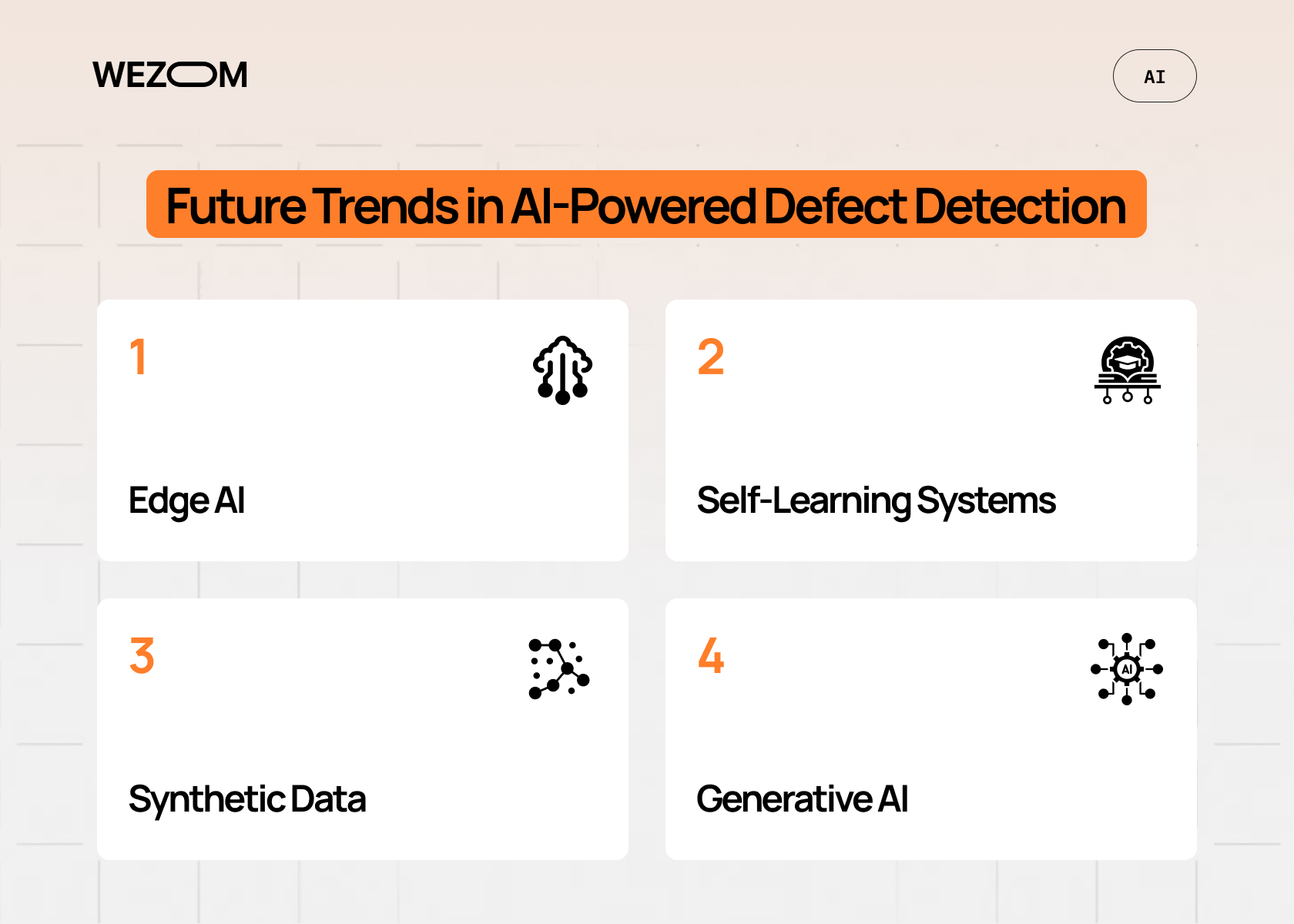 future trends in ai driven defect detection including edge ai self learning systems synthetic data and generative ai